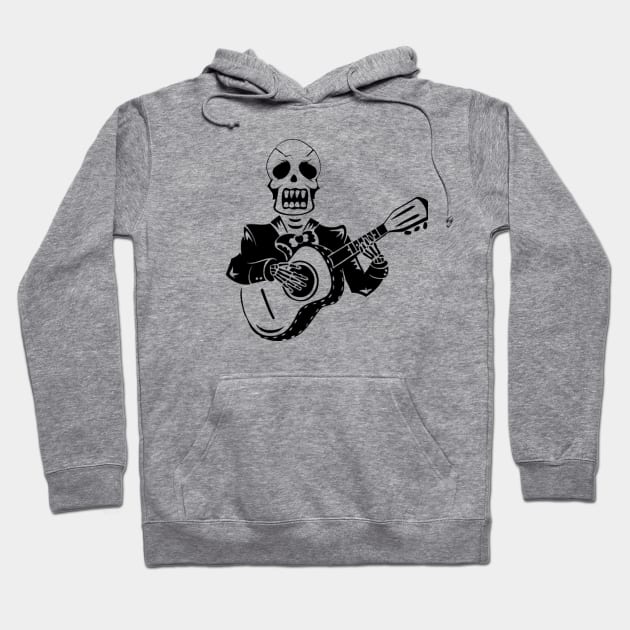 Skeleton-The Musician T-Shirt Hoodie by Designz4U